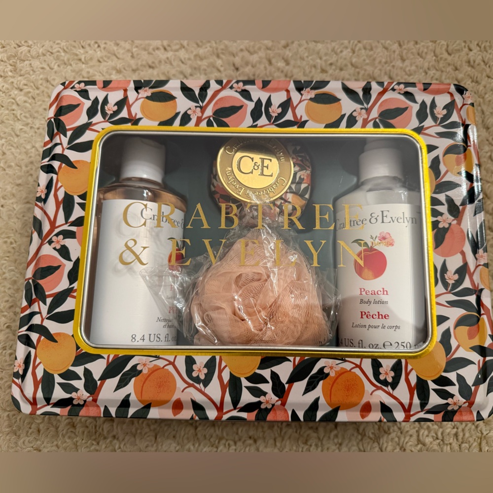 Crabtree & Evelyn Peach Body Wash Set